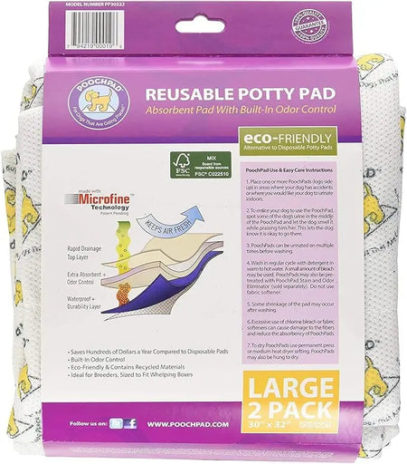 Pooch Pad - Reutilisable Blanc - L 30x32 (2) Pooch