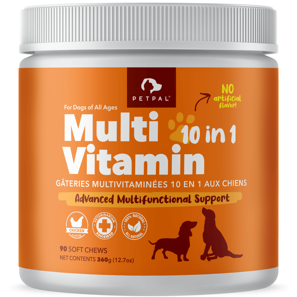 PetPal - Gâteries molles à mâcher multivitamines pour chiens - Complément pour animaux de compagnie