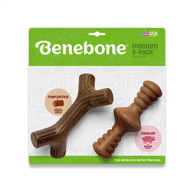 Benebone Maplestick/Zaggler - Bacon Medium Benebone