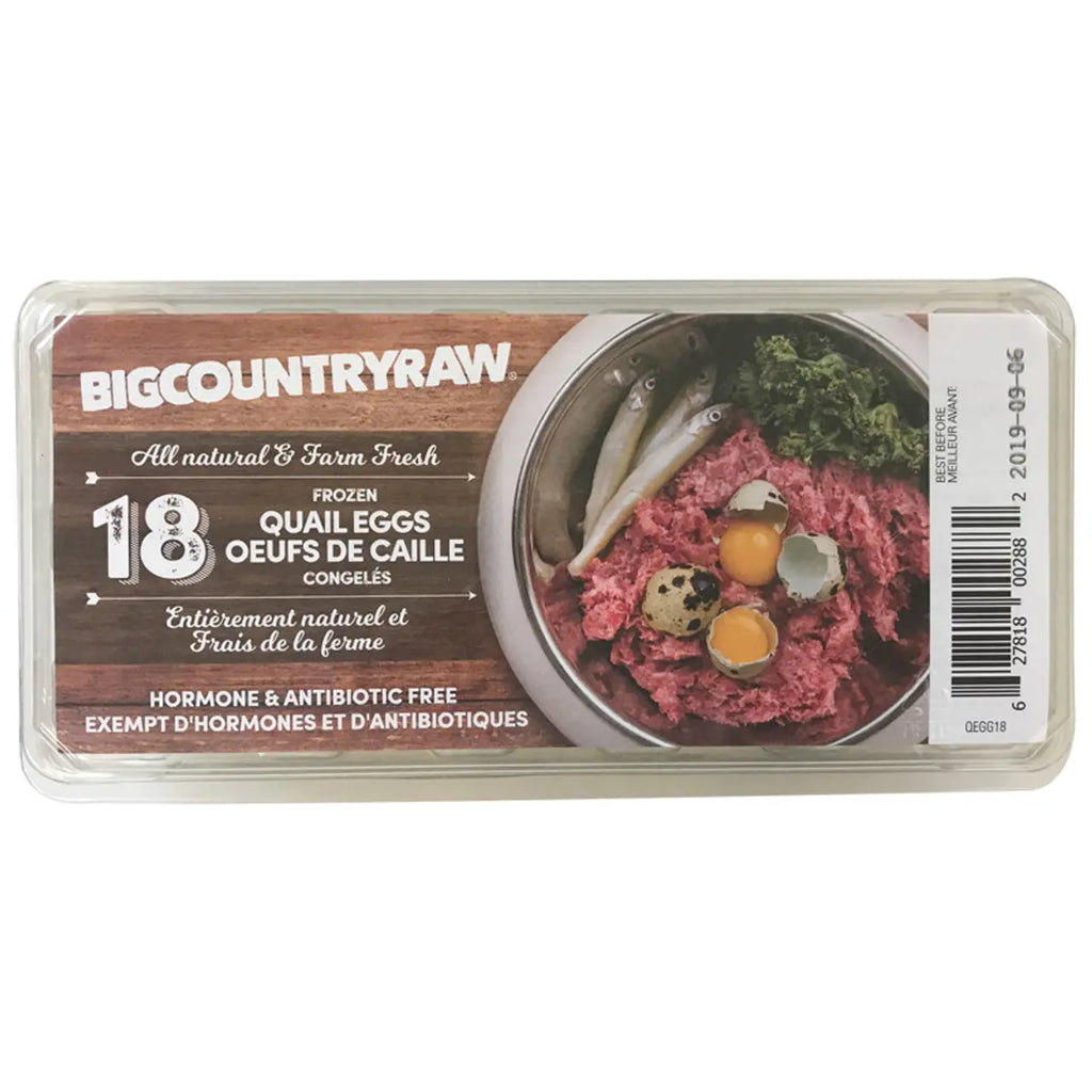 Big Country Raw - Oeufs de Caille pour chien (18) Big Country Raw