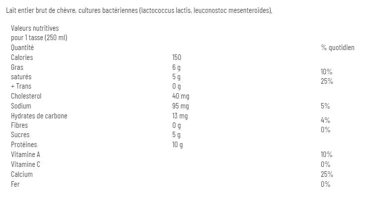 Lait de Chevre Fermente 490ml Happy Days