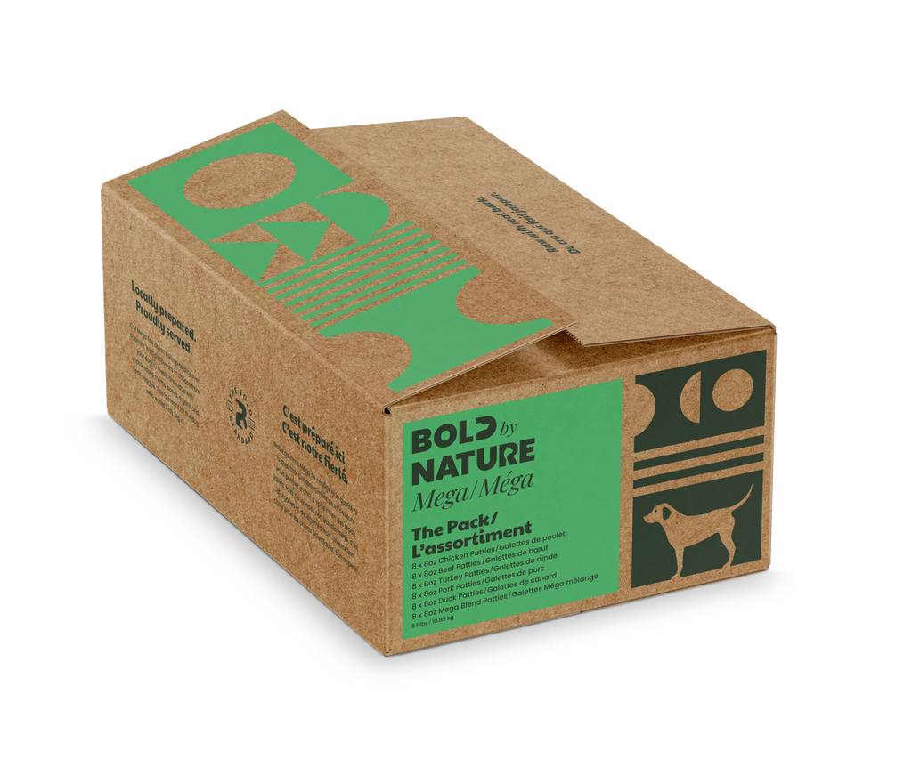 Bold By Nature Mega - Viande crue pour chien en variété de saveur Bold by Nature