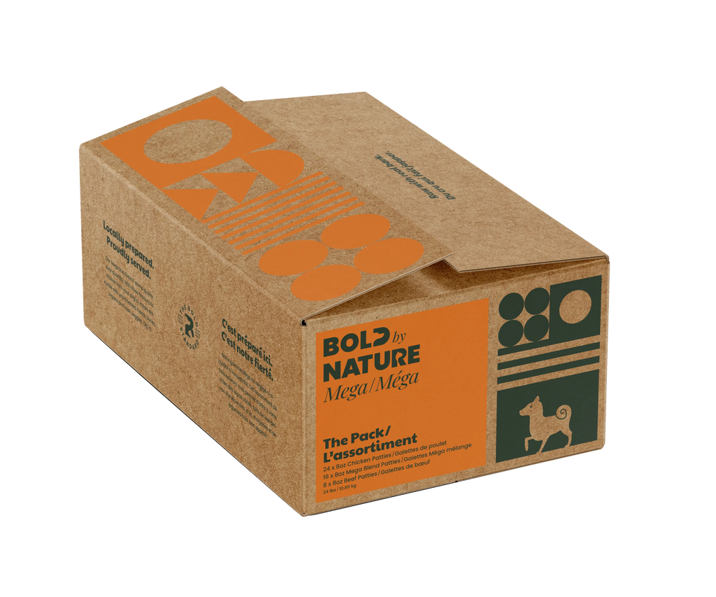 Bold By Nature Mega - Viande crue pour chien en variété de saveur Bold by Nature