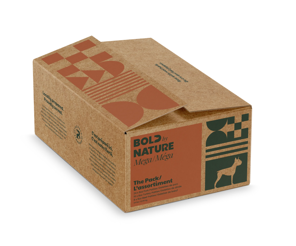 Bold By Nature Mega - Viande crue pour chien en variété de saveur Bold by Nature