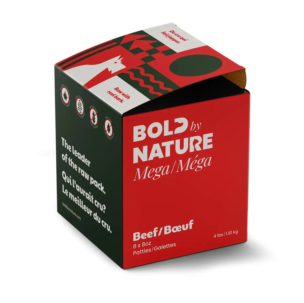 Bold By Nature Mega - Viande crue pour chien en variété de saveur Bold by Nature