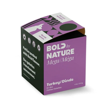 Bold By Nature Mega - Viande crue pour chien en variété de saveur Bold by Nature