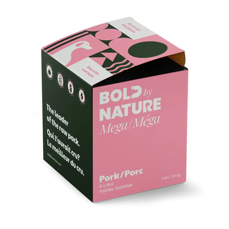 Bold By Nature Mega - Viande crue pour chien en variété de saveur Bold by Nature