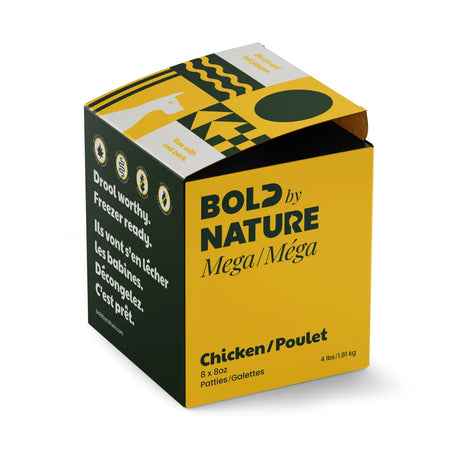 Bold By Nature Mega - Viande crue pour chien en variété de saveur Bold by Nature