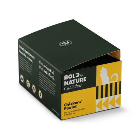 Bold by Nature - Nourriture crue congelée pour Chats (3 lb) Bold by Nature