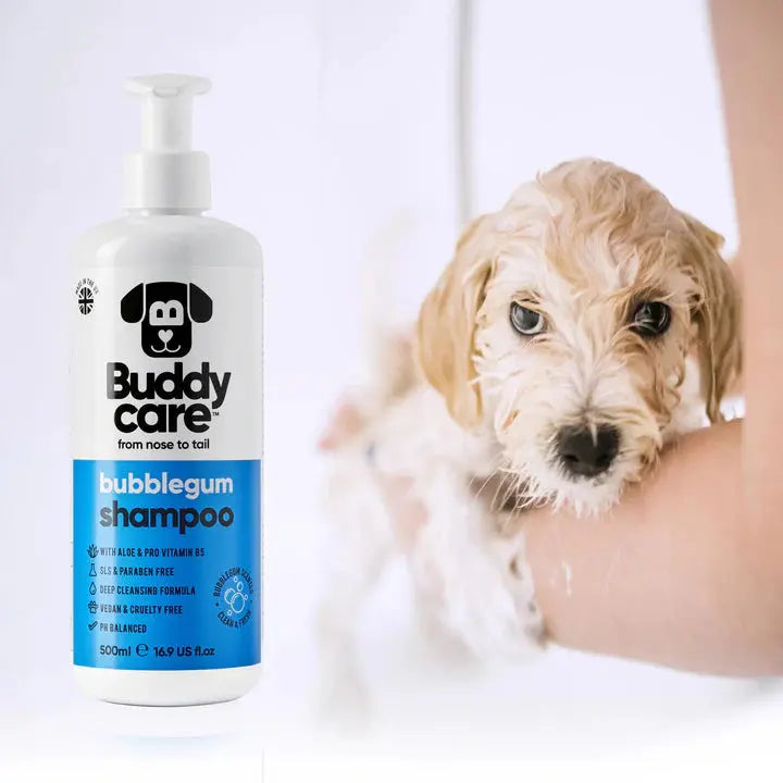 Buddy Care - Shampoing pour Chien Anti-Puce, Apaisant, Désodorisant Buddy Care