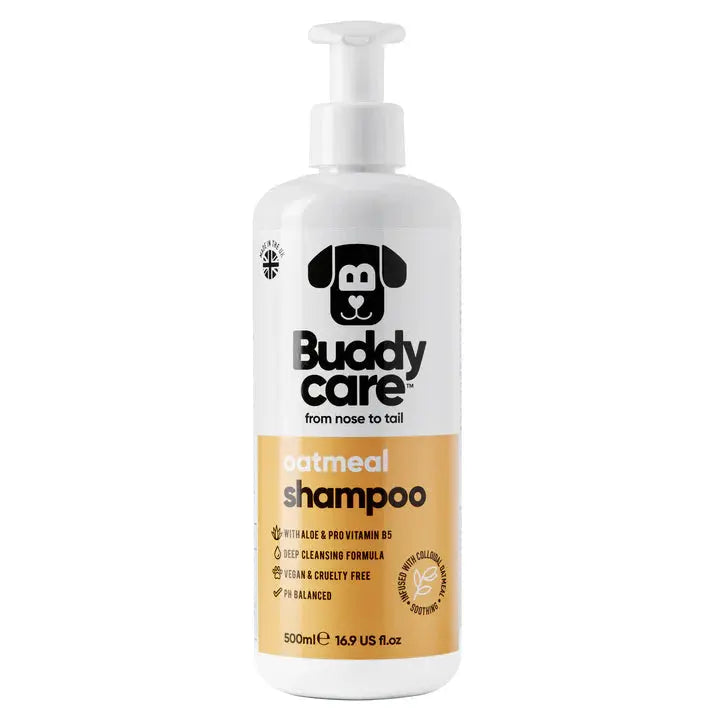 Buddy Care - Shampoing pour Chien Anti-Puce, Apaisant, Désodorisant Buddy Care