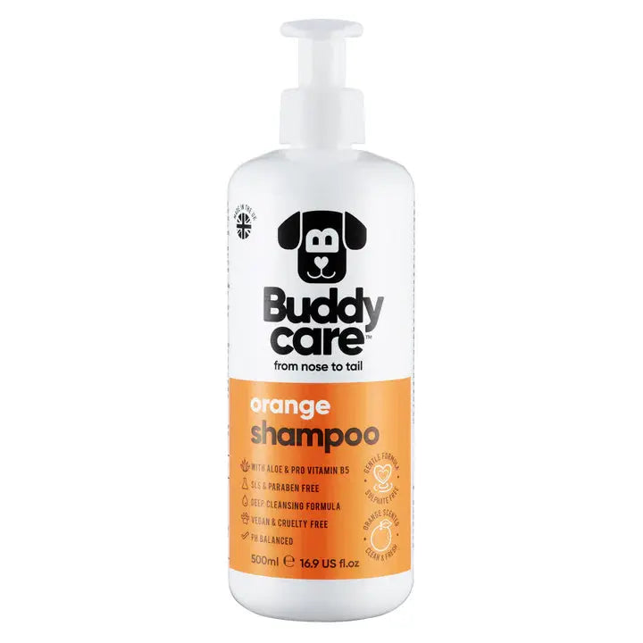 Buddy Care - Shampoing pour Chien Anti-Puce, Apaisant, Désodorisant Buddy Care