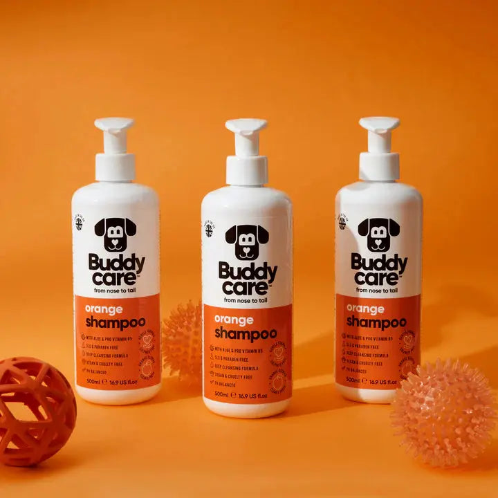 Buddy Care - Shampoing pour Chien Anti-Puce, Apaisant, Désodorisant Buddy Care