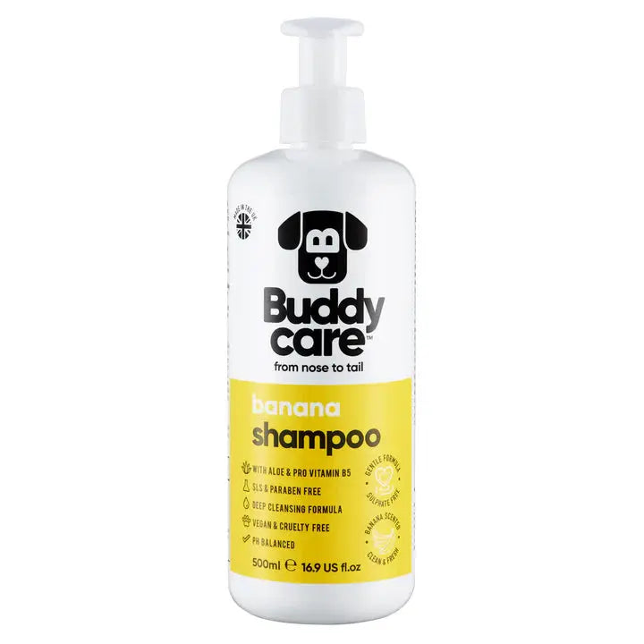 Buddy Care - Shampoing pour Chien Anti-Puce, Apaisant, Désodorisant Buddy Care