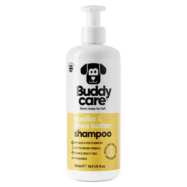 Buddy Care - Shampoing pour Chien Anti-Puce, Apaisant, Désodorisant Buddy Care