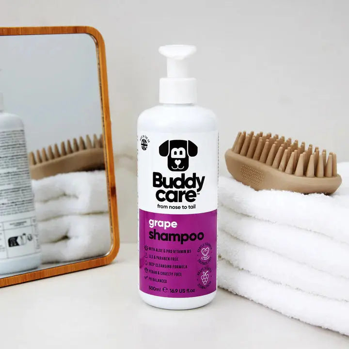 Buddy Care - Shampoing pour Chien Anti-Puce, Apaisant, Désodorisant Buddy Care