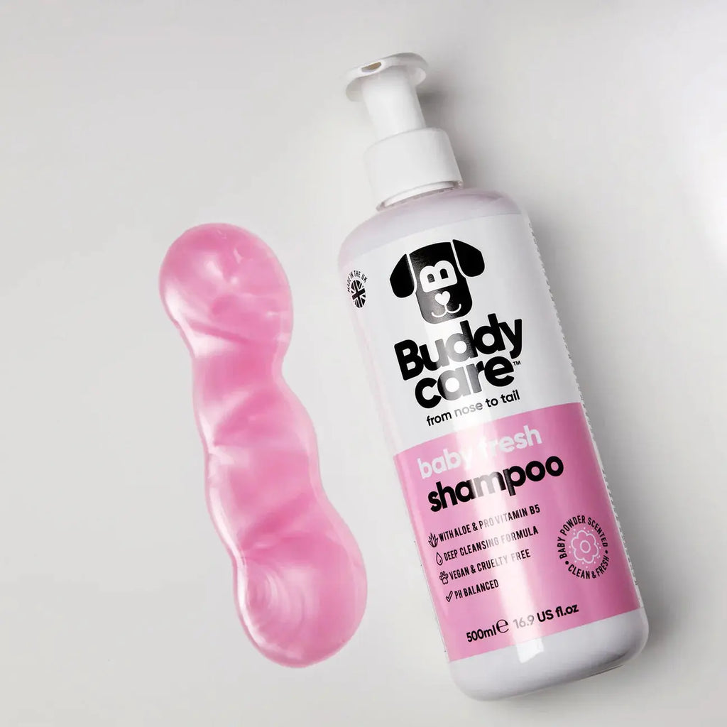 Buddy Care - Shampoing pour Chien Anti-Puce, Apaisant, Désodorisant Buddy Care