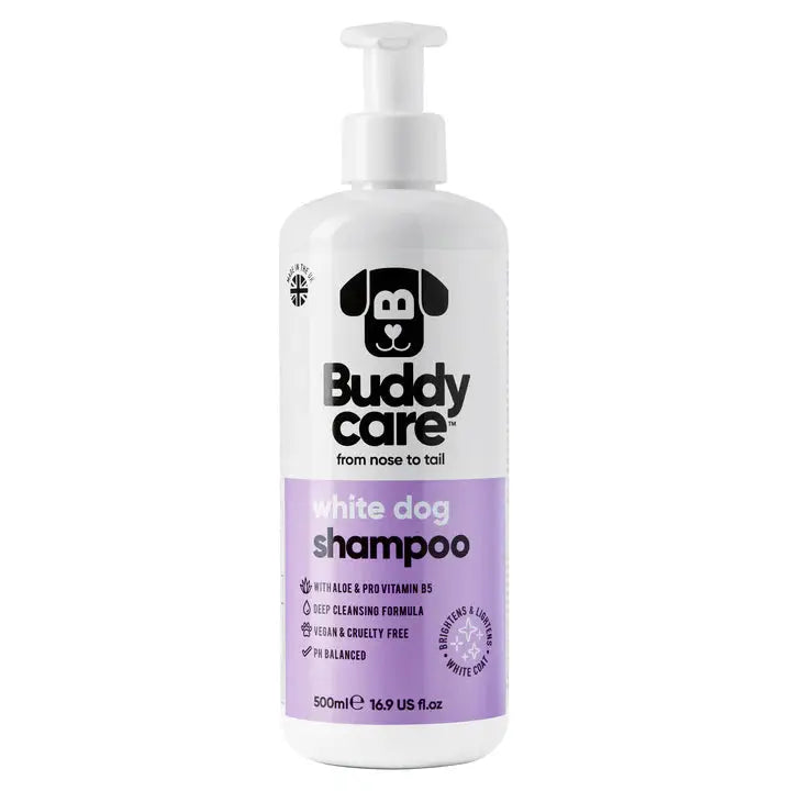 Buddy Care - Shampoing pour Chien Anti-Puce, Apaisant, Désodorisant Buddy Care