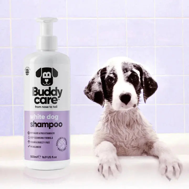 Buddy Care - Shampoing pour Chien Anti-Puce, Apaisant, Désodorisant Buddy Care