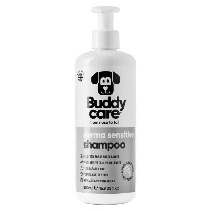 Buddy Care - Shampoing pour Chien Anti-Puce, Apaisant, Désodorisant Buddy Care