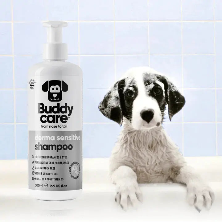 Buddy Care - Shampoing pour Chien Anti-Puce, Apaisant, Désodorisant Buddy Care