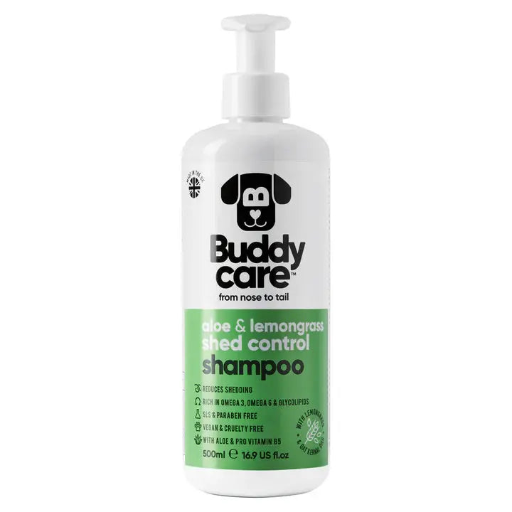 Buddy Care - Shampoing pour Chien Anti-Puce, Apaisant, Désodorisant Buddy Care