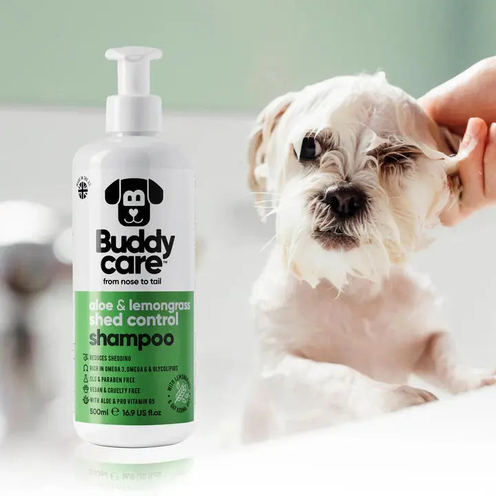 Buddy Care - Shampoing pour Chien Anti-Puce, Apaisant, Désodorisant Buddy Care