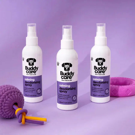 Buddy Care - Spray Désodorisant pour Chien Apaisant et Contrôle de Mue Buddy Care