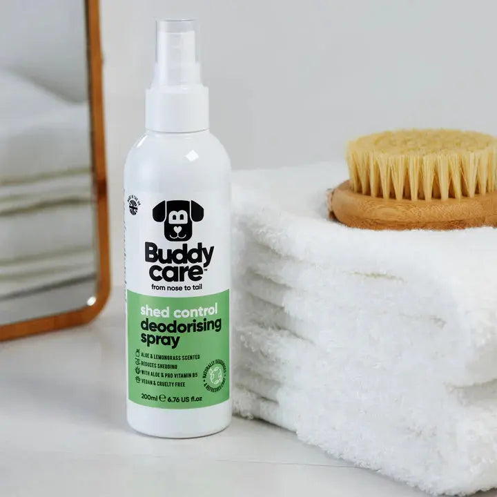 Buddy Care - Spray Désodorisant pour Chien Apaisant et Contrôle de Mue Buddy Care