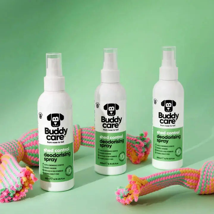 Buddy Care - Spray Désodorisant pour Chien Apaisant et Contrôle de Mue Buddy Care