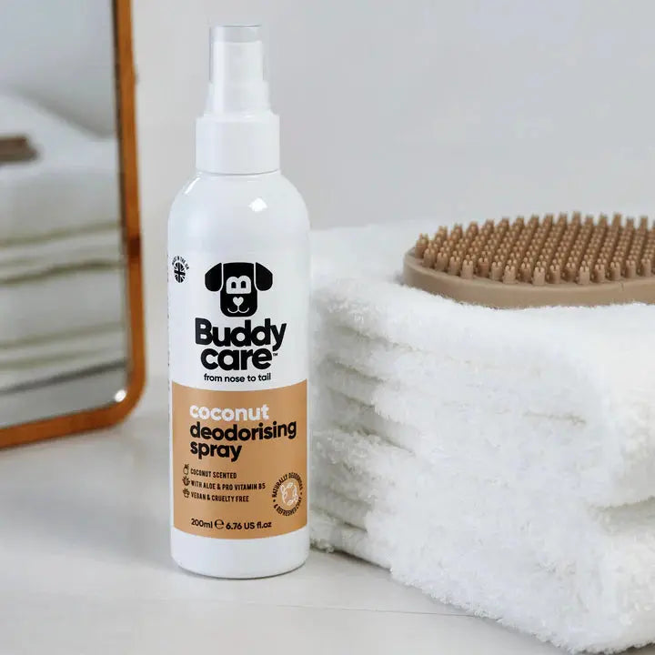 Buddy Care - Spray Désodorisant pour Chien Apaisant et Contrôle de Mue Buddy Care