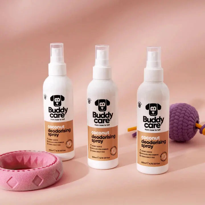 Buddy Care - Spray Désodorisant pour Chien Apaisant et Contrôle de Mue Buddy Care