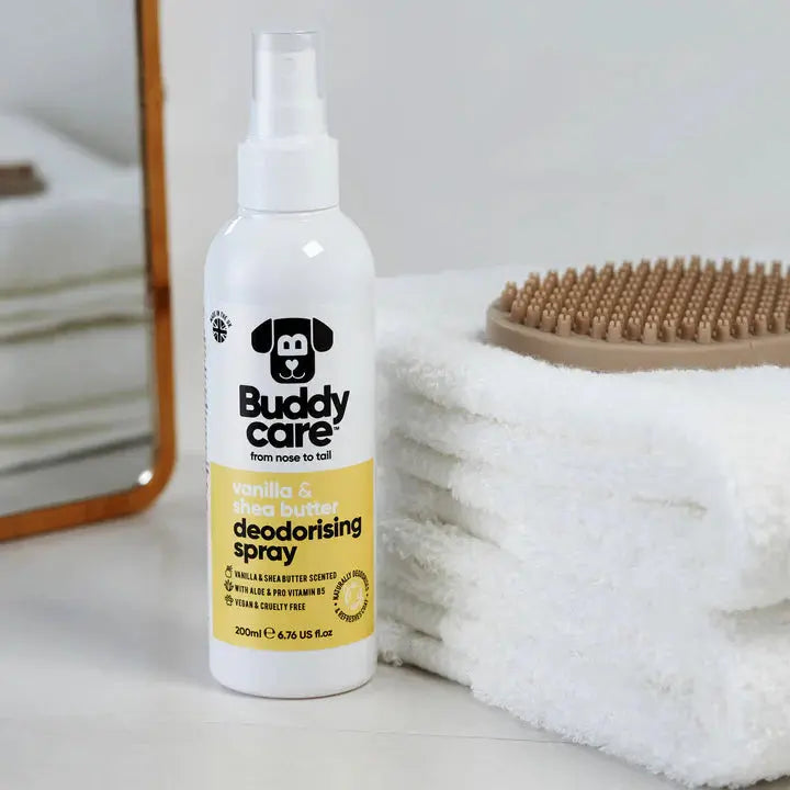 Buddy Care - Spray Désodorisant pour Chien Apaisant et Contrôle de Mue Buddy Care