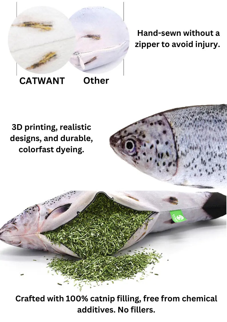 Catwant - Jouet Poisson Thon pour Chat Catwant