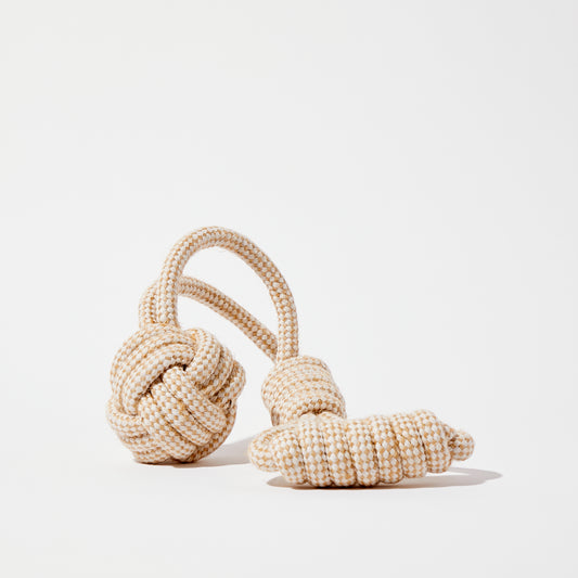 Tug Handle & Ball in Hemp Rope 