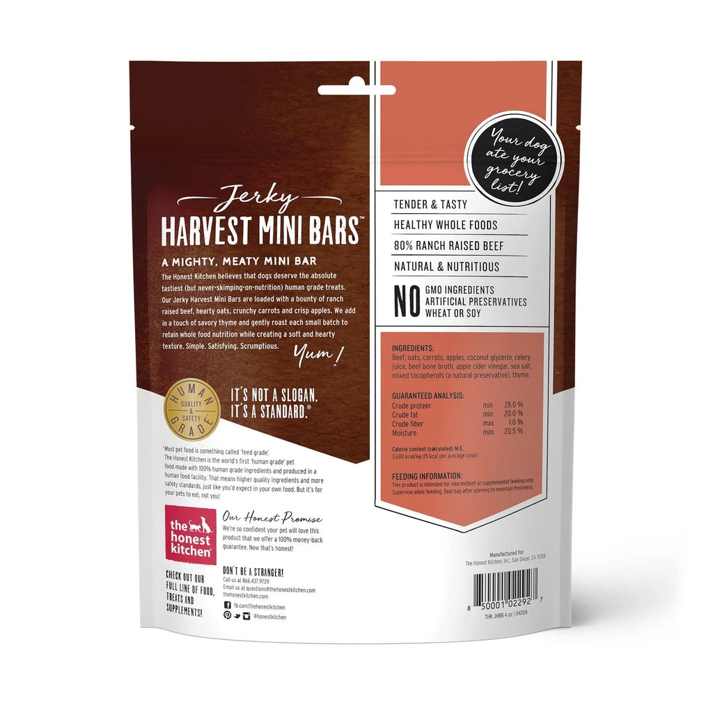 Honest Kitchen - Barres de Récolte de Viande Séchée pour chien The Honest Kitchen