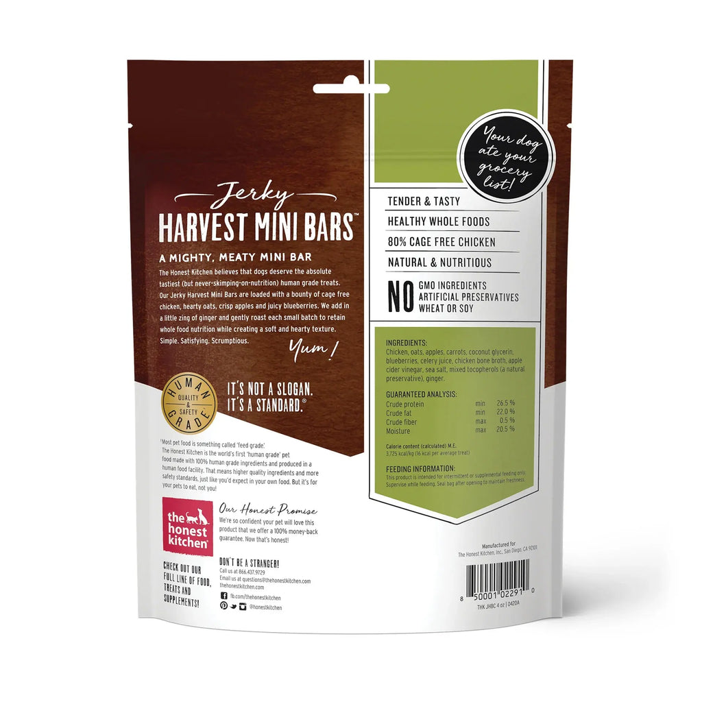 Honest Kitchen - Barres de Récolte de Viande Séchée pour chien The Honest Kitchen