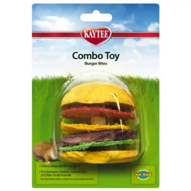 Kaytee - Combo Toy Crispy & Wood Hamburger Kaytee