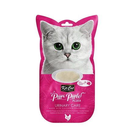 Kit Cat - Purée pour chat 4x15gm - Variétés de Saveur Kit Cat