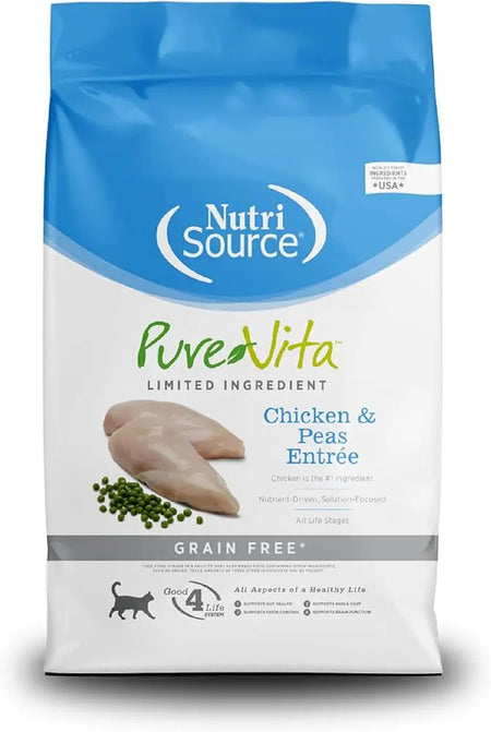 NutriSource - Croquette PureVita Poulet et petit pois Nourriture pour chat NutriSource