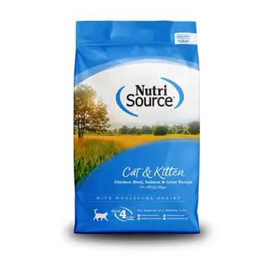 NutriSource - Croquettes pour Chat - Poulet & Saumon & Foie NutriSource