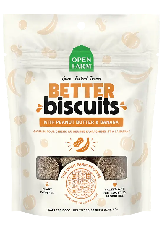 Open Farm - Better Biscuit - Variétés de biscuit aux Protéines Animales et Flocons d'Avoine Open Farm