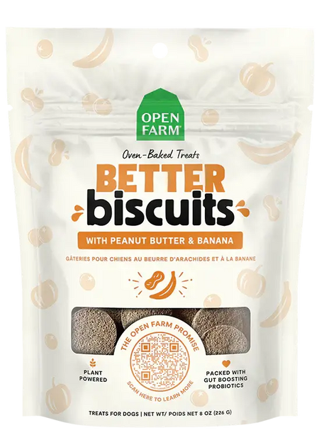 Open Farm - Better Biscuit - Variétés de biscuit aux Protéines Animales et Flocons d'Avoine Open Farm