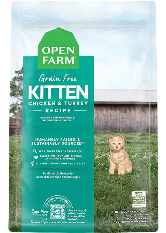 Open Farm - Croquettes pour Chats et Chatons sans Céréales Open Farm