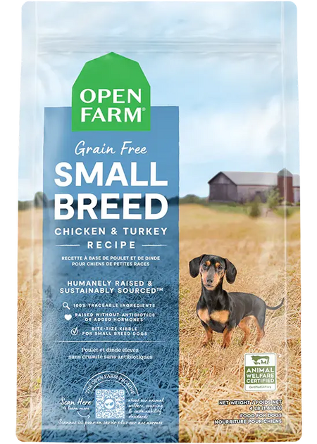 Open Farm - Croquettes sans Céréales pour Chiens de petite Race au Poulet Open Farm