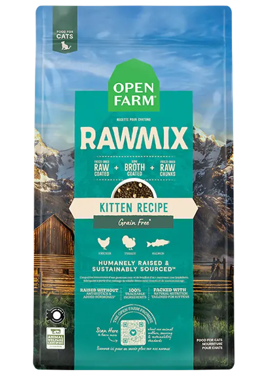 Open Farm - Rawmix Croquettes pour Chatons Sans Céréales Open Farm