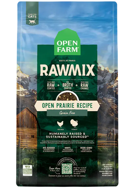 Open Farm - Rawmix Croquettes pour Chats - Variétés de Saveur Open Farm