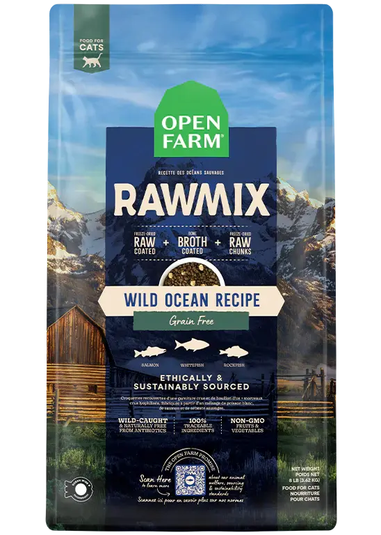 Open Farm - Rawmix Croquettes pour Chats - Variétés de Saveur Open Farm