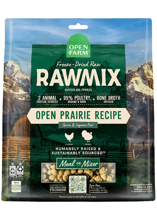 Open Farm - Rawmix Nourriture Crue Lyophilisée - Variétés de Saveur Open Farm