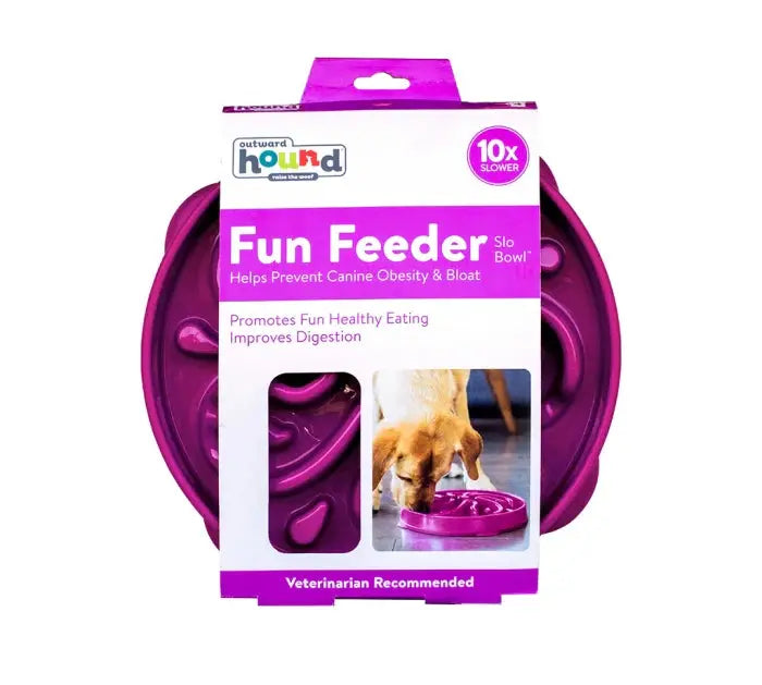 Outward Hound Fun Feeder - Mangeoire Amusante Bol ralentisseur pour chien Outward Hound